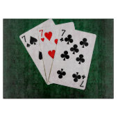 Blackjack 21 - Sieben, Sieben, Sieben Schneidebrett (Vorderseite)