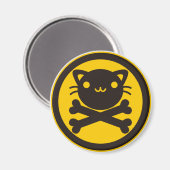 BlackJack(Cat) Magnet (Vorderseite/Rückseite)