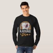 BLACKJACK DIVA Card Player Blackjack Casino Frauen T-Shirt (Vorne ganz)