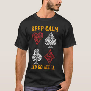 Blackjack Frauen BEHIELT CALM UND gehen ALL Funny T-Shirt