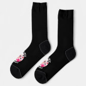 Blackjack-Großmutter | Funny Blackjack Oma Socken (Linkes Detail)