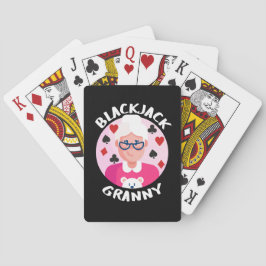 Blackjack-Großmutter | Funny Blackjack Oma Spielkarten