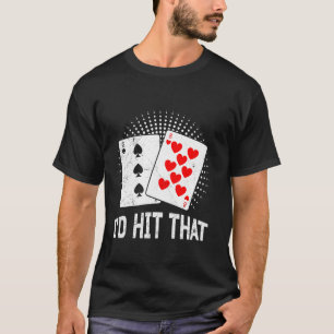 Blackjack Ich würde diesen lustigen Blackjack-Kart T-Shirt