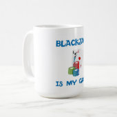 BLACKJACK IST MEIN SPIEL KAFFEETASSE (Vorderseite Links)