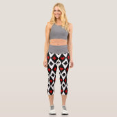 Blackjack-Kartenspiel Casino Las Vegas Capri Leggings (Vorderseite)