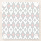Blackjack-Kartenspiel Casino Las Vegas Glasuntersetzer (Rückseite)
