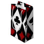 Blackjack-Kartenspiel Casino Las Vegas Kleine Geschenktüte (Vorderseite Schrägansicht)