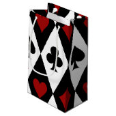 Blackjack-Kartenspiel Casino Las Vegas Kleine Geschenktüte (Rückseite Schrägansicht)