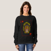 Blackjack King of the Native American War Bonnet L Sweatshirt (Vorne ganz)