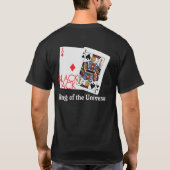 Blackjack-König des Universum-Shirts T-Shirt (Rückseite)