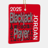 Blackjack Player Extraordinaire CUSTOM Keramikornament (Rechts)