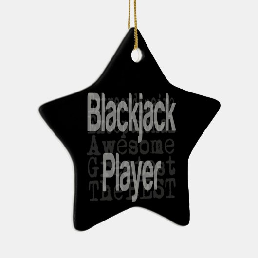 Blackjack Player Extraordinator Keramik Ornament (Rechts)