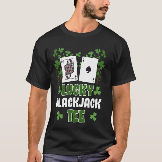 Blackjack Player LUCKY BLACKJACK SHIRT Gambling Ca (Vorderseite)