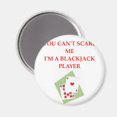 BLACKJACK.png Magnet (Vorderseite/Rückseite)
