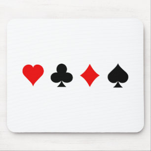 Blackjack-/Poker-Card-Anzug: Bereich Art: Mousepad