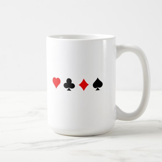 Blackjack-/Poker-Karten-Anzüge: Vektorkunst: Kaffeetasse (Rechts)
