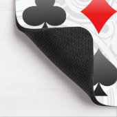 Blackjack-/Poker-Karten-Anzüge: Vektorkunst: Mousepad (Ecke)