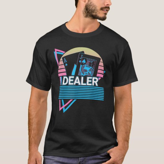 Blackjack Retro Dealer T-Shirt (Vorderseite)