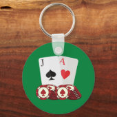 Blackjack-Schlüsselanhänger Schlüsselanhänger (Vorderseite)