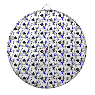 Blackjack Spades Blue Large Dartscheibe