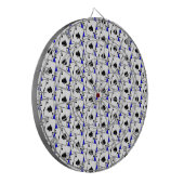 Blackjack Spades Blue Large Dartscheibe (Vorderseite Links)