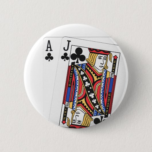 Blackjack-Taste Button (Vorderseite)