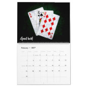 Blackjack - Viel Glück!, anpassbar Kalender (Feb 2027)