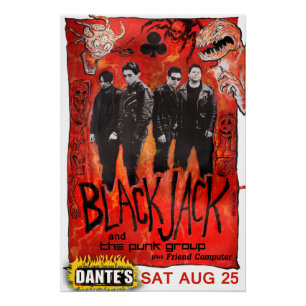 Blackjack-Wiedersehenshow an Dantes Plakat Poster