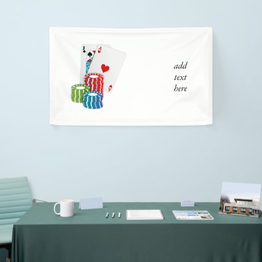 Blackjack with Poker Chips Banner (Messeveranstaltung)