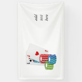 Blackjack with Poker Chips Banner (Vertikal)
