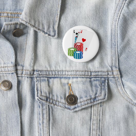 Blackjack with Poker Chips Button (Beispiel)