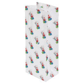 Blackjack with Poker Chips Geschenktüte Für Weinflaschen (Rückseite Schrägansicht)