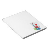 Blackjack with Poker Chips Notizblock (angewinkelt)