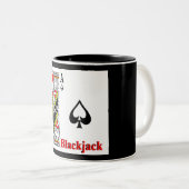 Blackjack Zweifarbige Tasse (VorderseiteRechts)