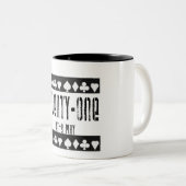Blackjack Zweifarbige Tasse (VorderseiteRechts)