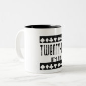 Blackjack Zweifarbige Tasse (Vorderseite Links)
