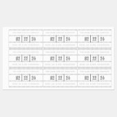 Blackletter Crystal Wedding-Geschenketikett Etiketten (Blatt)