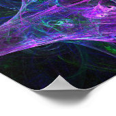 Blacklight-Albtraum: Fraktal drucken Poster (Ecke)
