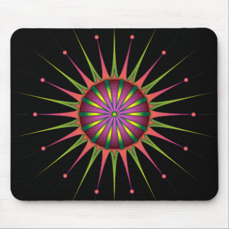Blacklight Blume Mousepad