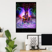 "Blacklight Fee" - von Corinne Alexis Hall Poster (Heimbüro)