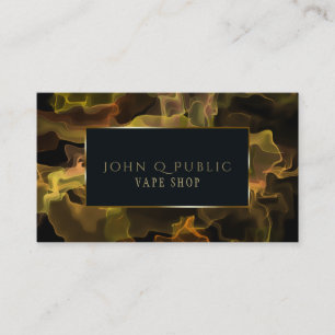 Blacklight Gold Vape für Vape Shops Visitenkarte
