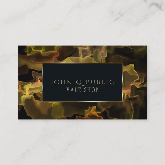 Blacklight Gold Vape für Vape Shops Visitenkarte (Vorderseite)