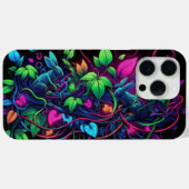 Blacklight Graffiti-Design Case-Mate iPhone Hülle (Rückseite (Horizontal))