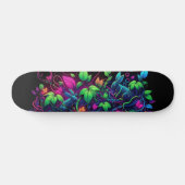 Blacklight Graffiti Musterskateboard Skateboard (Horizontal)