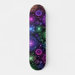 Blacklight Graffiti Musterskateboard Skateboard
