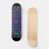 Blacklight Graffiti Musterskateboard Skateboard (Vorderseite)