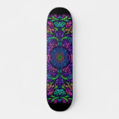Blacklight Graffiti Musterskateboard Skateboard (Vorne)