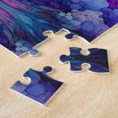 Blacklight-Lighthouse und Segelboot stürmische Mee Puzzle (Seite)