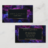 Blacklight Lila Vape für Vape Shops Visitenkarte (Vorne/Hinten)