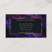 Blacklight Lila Vape für Vape Shops Visitenkarte (Rückseite)